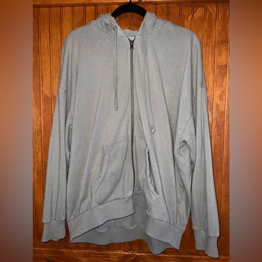 American Eagle Oversized Zip Hoodie Size Medium